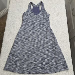 MPG Blue and White Midi Dress‎